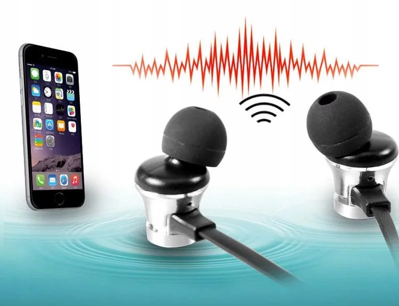 Magnetne bluetooth 4.2 brezžične športne slušalke + mikrofon - Image 9