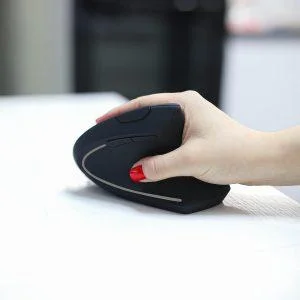 Ergonomisk trådløs vertikal optisk mus