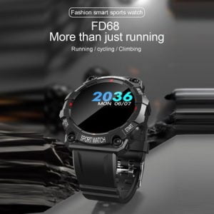 Športna LCD pametna ura Android in iOS FD68 črna bluetooth