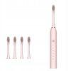 X3 akumulatorska sonična zobna krtačka + 4 konice roza