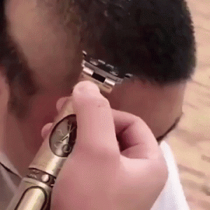 Inox akumulatorski LCD brivnik in strižnik za lase in brado USB črn