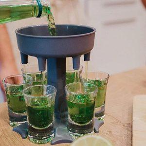 2v1 barski dozirnik za pijače + 6 kozarcev 50ml 30 Dozirnik za pijače 2v1 s šestimi 50ml kozarci