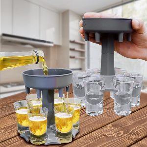 2v1 barski dozirnik za pijače + 6 kozarcev 50ml 33 Barski dozirnik za pijače in šest kozarcev 50ml