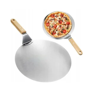 Močan inox lopar za pico 49cm leseno držalo