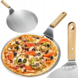 Močan inox lopar za pico 49cm leseno držalo