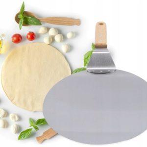 Močan inox lopar za pico 49cm leseno držalo