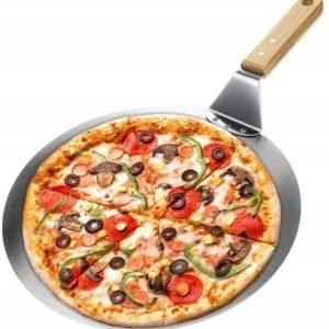 Močan inox lopar za pico 49cm leseno držalo