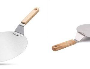 Močan inox lopar za pico 49cm leseno držalo