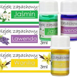 Set treh aromatičnih eteričnih olj dišav za difuzorje