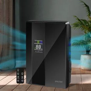 Déshumidificateur noir avec écran LCD, UV et TiO2