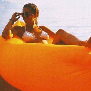 Napihljiva vreča za ležanje XXL Lazy bag MIX 200x70cm