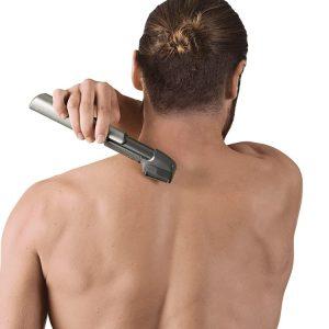 Aku. prenosni zložljiv brivnik in strižnik za lase in brado prirezovalnik 5v1 LED