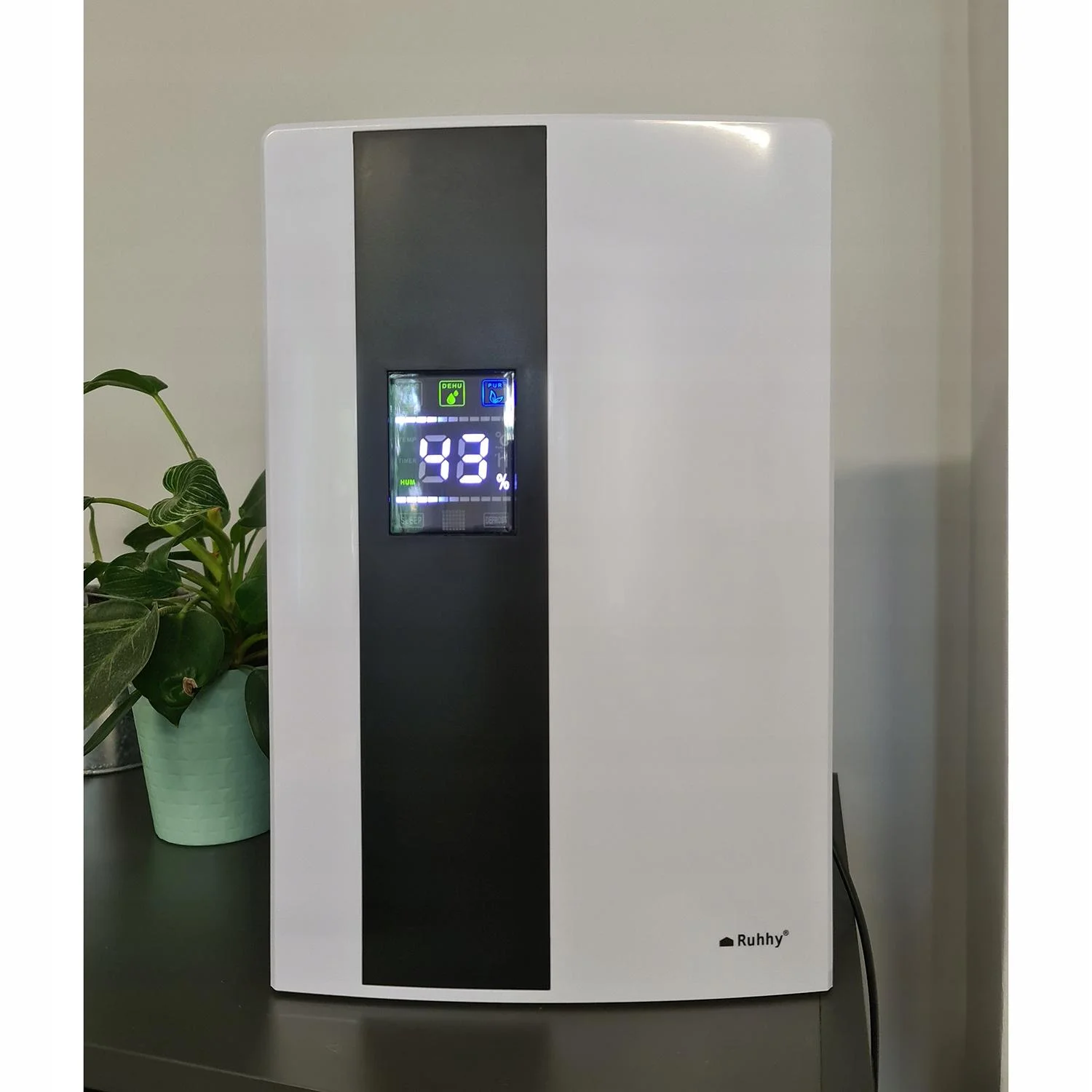2v1 90W razvlaževalec in čistilec zraka LCD - absorber vlage 1,8L bel - Image 12