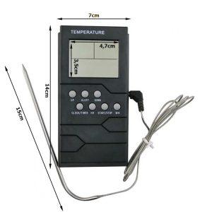LCD kuhinjski termometer s sondo 95cm do 300°C za meso 23 LCD kuhinjski termometer s sondo za meso
