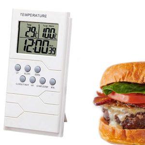 LCD kuhinjski termometer s sondo 95cm do 300°C za meso 25 LCD kuhinjski termometer s sondo za meso