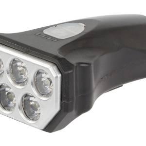 USB aku. 5 LED vodoodporna IPX-4 kolesarska svetilka