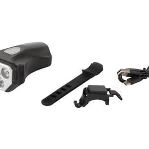 USB aku. 5 LED vodoodporna IPX-4 kolesarska svetilka