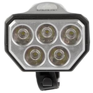 USB aku. 5 LED vodoodporna IPX-4 kolesarska svetilka