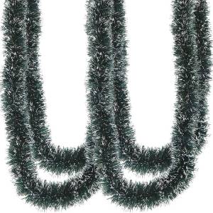 Girlanda za božično drevo zelena s snegom 5m