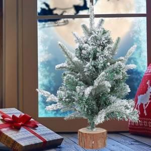 Božično drevo jelka s snegom 50cm