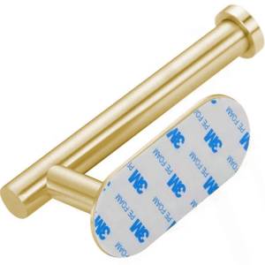 Inox samolepilno 3M držalo za WC papir 17cm zlato
