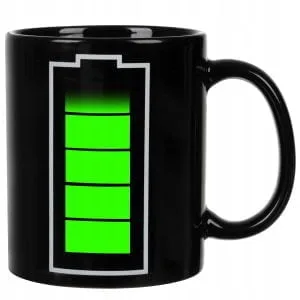 Baterija za crnu čarobnu šalicu 330 ml Magic Mug