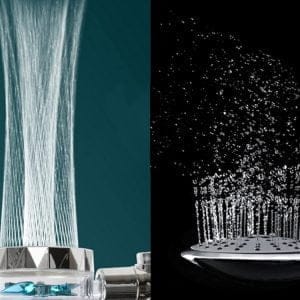 Tuš ročka s turbino funkcijska glava prozorno vijolična