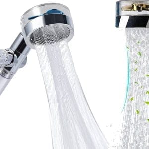 Tuš ročka s turbino funkcijska glava prozorno vijolična