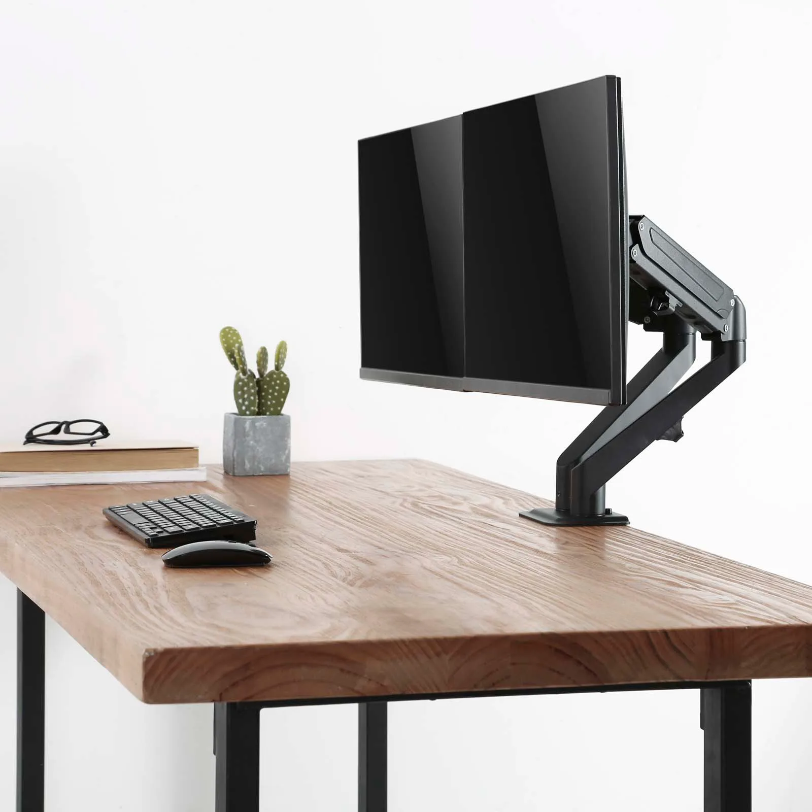 Univerzalni nosilec za 2 LCD monitorja s plinsko tlačno vzmetjo 17-27" do 7kg - Image 5