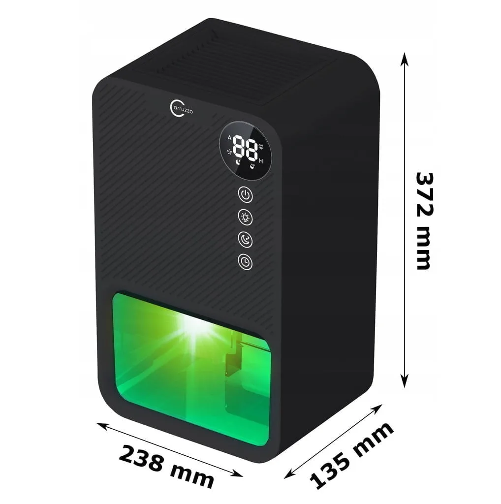 Déshumidificateur et purificateur d'air 85W LCD Absorbeur d'humidité 3,8L Noir LED RVB 12 Déshumidificateur noir 85 W, purificateur, absorbeur d'humidité, écran LCD, LED RGB