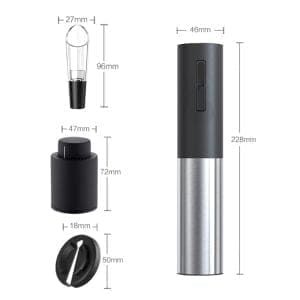 Set aku. inox hitrega odpirača za vina USB