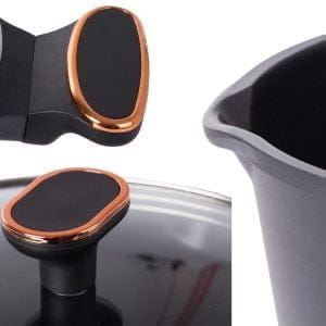 PREMIUM alu. globok lonec s pokrovom za indukcijo 4,5L