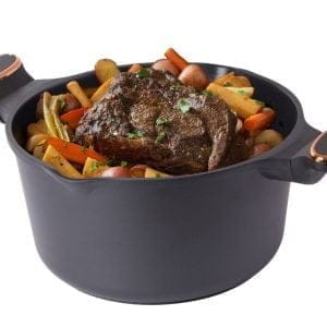 PREMIUM alu. globok lonec s pokrovom za indukcijo 4,5L