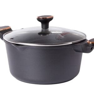 PREMIUM alu. globok lonec s pokrovom za indukcijo 4,5L