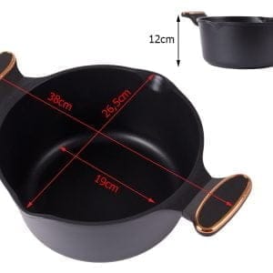 PREMIUM alu. globok lonec s pokrovom za indukcijo 4,5L