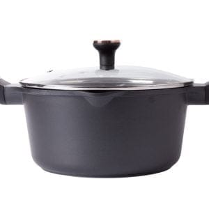 PREMIUM alu. globok lonec s pokrovom za indukcijo 4,5L
