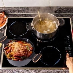 PREMIUM alu. globok lonec s pokrovom za indukcijo 4,5L
