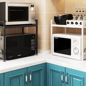 Univerzalno nastavljivo kovinsko stojalo za mikrovalovno pečico do 65cm