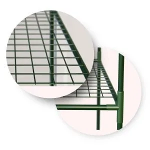 Vrtni staklenik s policama 140x71x195cm