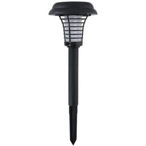 Solarna vrtna LED UV svetilka za odganjanje mrčesa 2v1 črna