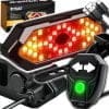 Kolesarska aku. LED zadnja svetilka s funkcijo indikatorja smeri USB + hupa