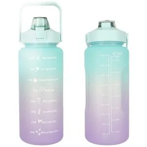 Sportska boca sa slamkom za vodu 2000ml 12 Velika sportska boca od 2000 ml sa slamkom