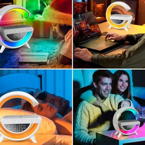 3v1 LED RGB bluetooth zvočnik budilka in polnilec AKCIJA