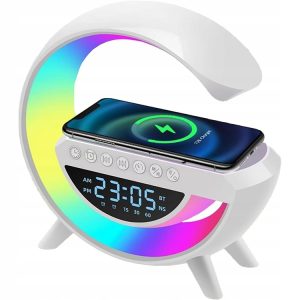 3v1 LED RGB bluetooth zvočnik budilka in polnilec AKCIJA