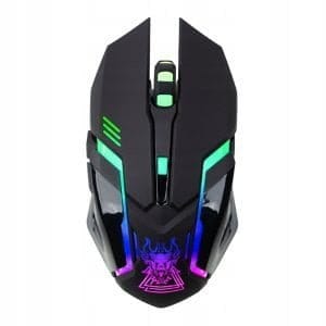 Brezžična optična USB igralna miška 3200DPI LED RGB 22 Brezžična optična igralna miška RGB LED 3200DPI
