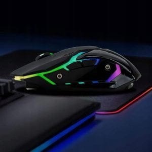 Brezžična optična USB igralna miška 3200DPI LED RGB 24 Brezžična optična igralna miška z RGB LED osvetlitvijo