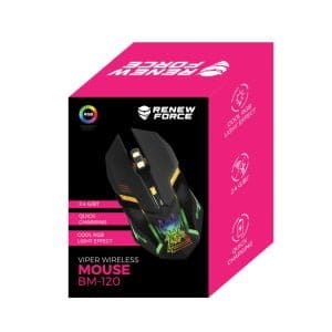 Brezžična optična USB igralna miška 3200DPI LED RGB 27 Brezžična igralna miška USB LED RGB 3200DPI
