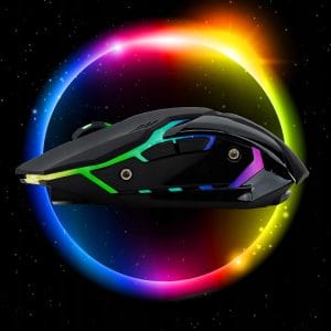 Brezžična optična USB igralna miška 3200DPI LED RGB 2,4Ghz 16 Brezžična optična USB igralna miška RGB