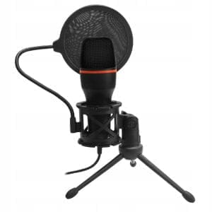 Namizni LED RGB kondenzatorski stoječi mikrofon USB + stativ