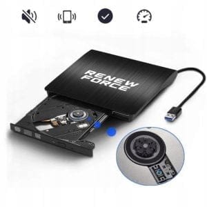 Prenosni slim zunanji pogon CD in DVD zapisovalnik USB 3.0 24x